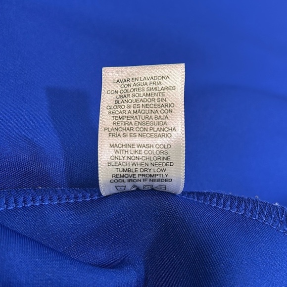 Milly For Design Nation Sapphire Blue Sleeveless Tank Scuba Fit & Flare Dress 10 - Picture 11 of 13